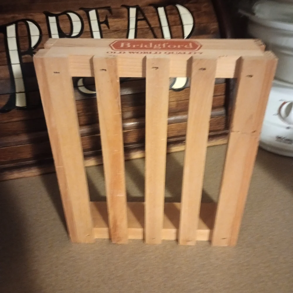Bridgford Beef Jerky Wooden Crate